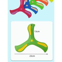 Đồ chơi trẻ em Boomerang ba lá, bay về phía sau, cao su mềm không thể gãy, đồ chơi cho bé trai, boomerang bay qua lại, frisbee