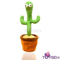 Đồ chơi trẻ em cây xương rồng nhảy múa biết nhái giọng kèm 120 bài hát vui nhộn