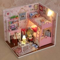 Đồ chơi trẻ em cho bé gái Ngôi nhà vui mini búp bê Barbie bếp nhỏ 8 9 10 11 12 tuổi trở lên