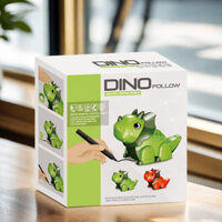 Đồ chơi trẻ em, đồ chơi khủng long vẽ đường dễ thương, giáo dục sớm, cảm biến theo dõi với âm nhạc, đồ chơi ô tô khủng long điều khiển từ xa