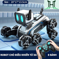 Đồ chơi trẻ em, Đồ Chơi Robot Chó Thông Minh Điều Khiển Từ Xa, 8 Bánh Xe Linh Hoạt Có Thể Di Chuyển Trên Nhiều Địa Hình