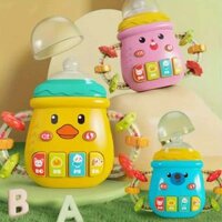 Đồ chơi trẻ em : Gậm nướu cho bé (Hình bình sữa -dùng pin) dành cho bé 10 tháng tuổi, No. 668-234