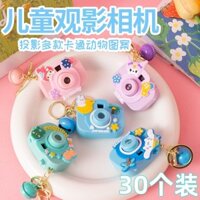 Đồ chơi trẻ em hoạt hình phát sáng, máy ảnh mini chiếu, móc khóa, mặt dây chuyền ba lô, phụ kiện sáng tạo cho trẻ mẫu giáo