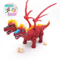 Đồ Chơi Trẻ Em Khủng Long 2 Đầu Có Cánh Đẻ Trứng - Loại Lớn ( Có Sẵn Pin )