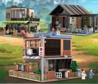 Đồ chơi trẻ em lắp ghép mô hình ngôi nhà phong cách Nhật Bản