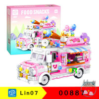 Đồ chơi trẻ em Lego Xếp Hình Xe Kem Đường Phố Dành Cho Bé Gái 886 887 888 889 890 891