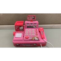 Đồ chơi trẻ em máy tính siêu thị Hello Kitty dùng pin (tặng kèm pin)