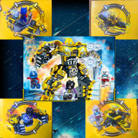 Đồ chơi trẻ em mô hình lắp ráp Bumblebee được kết hợp từ 4 robot  Wheeljack , Bumblebee , Optimus Prime , Smokescreen