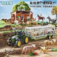 Đồ Chơi Trẻ Em Mô Phỏng Mô Hình Động Vật Trang Trại Savage Zoo Bé Giáo Dục Sớm Đại Dương Bé Trai Quà Tặng Nữ Cảnh