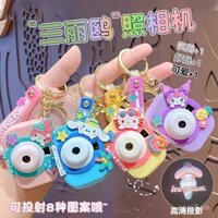 Đồ chơi trẻ em phát sáng hoạt hình, camera mini chiếu, móc khóa, mặt dây chuyền ba lô, quà tặng sáng tạo cho trẻ em