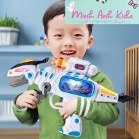 Đồ chơi trẻ em sung khung long robot có đèn âm thanh vui nhộn cho bé