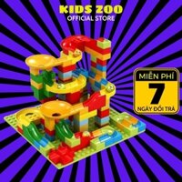 Đồ chơi trẻ em thông minh Xếp hình Lego cầu trượt thả bóng 168 chi tiết lắp ráp, Đồ chơi cho bé phát triển tư duy