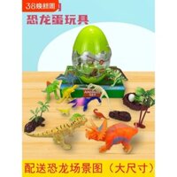 Đồ chơi trẻ em trứng khủng long nở ra khủng long Tyrannosaurus Rex mô hình động vật thực tế cho bé trai cao su mềm rẻ 3D