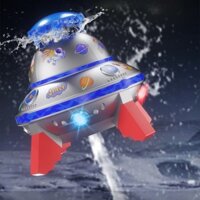 Đồ chơi trẻ em Tưới nước, Tên lửa nước UFO mùa hè ngoài trời, Bật sáng 5 mét Quay, Đồ chơi bãi cỏ sân sau Cô gái Quà tặng sinh nhật cậu bé