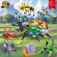 Đồ Chơi Trẻ Em Tương Thích Lego Giáo Dục Lắp Ráp Côn Trùng Biến Dạng Khối Xây Dựng Lắp Ráp Phù Hợp Với Mô Hình Nhện Bé Trai Quà Tặng 2813