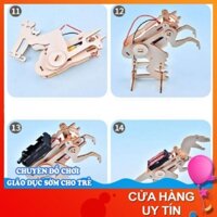 Đồ chơi trẻ em vận động lắp ráp mô hình khủng long bằng gỗ cho bé trai bé gái giáo dục phát triển khoa học STEM