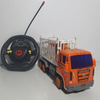 Đồ chơi trẻ em, xe điều khiển chở cọp, xe tải chở thú