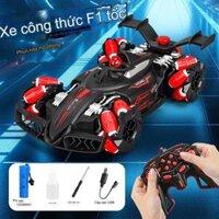 Đồ Chơi Trẻ Em - Xe Đua F1 Điều Khiển Từ Xa Phun Sương Pin Sạc, Xe Đua F1 2024