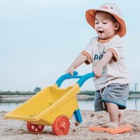 Đồ chơi trẻ em xe tải cút kít đi biển chơi dụng cụ cát chơi tuyết