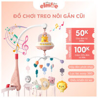 Đồ chơi treo nôi cũi cho bé sơ sinh xoay 360 độ kích thích thị giác có hộp nhạc ru bé ngủ ngon