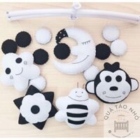 Đồ chơi treo nôi trắng đen ( Tặng kèm bảng tên)