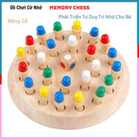 Đồ Chơi trí Tuệ Bộ Đồ Chơi Cờ nhớ màu Memory Chess Bằng Gỗ Thông Minh Rèn Luyện Trí Nhớ Tăng Khả Năng Giao Tiếp Cho Bé