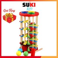 Đồ Chơi Trí Tuệ Cho Trẻ Em Bằng Gỗ Thông Minh Giáo Dục Sớm Cho Bé Bộ Đập Bóng Lốc Xoáy Suki Kids DC-D06