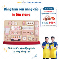 Đồ chơi trí tuệ in Tên Riêng Bé , Bảng bận rộn Montessori Cho Bé 0-3 tuổi phát triển tư duy Trò Vui BB51