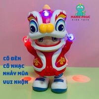 Đồ chơi trung thu cậu bé múa lân, đèn lồng sư tử cho bé, phù hợp với trẻ sơ sinh và trẻ nhỏ.