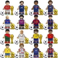 Đồ chơi tương thích TV6503, cầu thủ bóng đá World Cup Ronaldo Kaká, mô hình minifigure, đồ chơi lắp ráp khối xây dựng