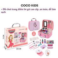 Đồ Chơi Vali Trang Điểm Cho Bé Gái Cực Kỳ Dễ Thương, Bộ Trang Điểm Dễ Dàng Làm Sạch Với Nước Dành Cho Bé Gái