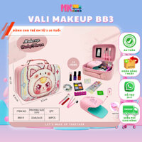 Đồ Chơi Vali Trang Điểm, Làm Móng HKTOYS – Vali Cốp Baby Three, Chất Liệu An Toàn Cho Bé Từ 3 Tuổi