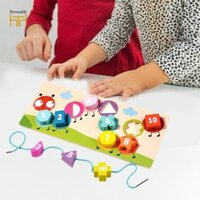 Đồ chơi viền gỗ Câu đố xâu chuỗi bằng gỗ