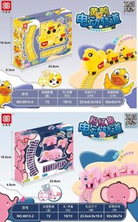 Đồ Chơi Vịt Chạy Đường Ray Xe Lửa Vui Nhộn Tmark