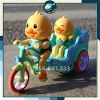 Đồ Chơi Vịt Đạp Xe Có Đàn Nhạc Bánh Xe Phát Sáng - Vịt Chạy Xe Nhựa An Toàn Cho Bé - Tiệm Đồ Chơi Thông Minh