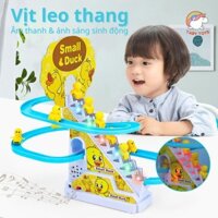 Đồ chơi Vịt leo thang TABY kèm 3,6,9,12 vịt có âm thanh và ánh sáng sinh động thu hút sự chú ý của bé