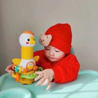 Đồ Chơi Vịt Montessori Cho Bé Ăn Dặm, Đồ Chơi Giúp Bé Phát Triển các Giác Quan