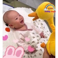 Đồ Chơi Vịt Nhồi Bông Biết Nói, Nhảy Múa, Nhại Giọng, Hát Tiếng Việt, Pin Sạc, Tương tác cho Bé T5