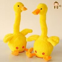 Đồ chơi vịt nhồi bông biết nhảy múa, hát và nhại giọng nói cho bé, kèm combo phụ kiện-BunBinStore