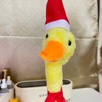 Đồ chơi vịt nhồi bông nhại giọng, nhảy múa biết hát và có đèn led - Cảm ứng theo giọng nói dễ thương