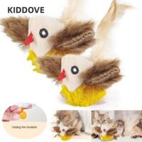 Đồ chơi vỗ cánh KIDDOVE, Đồ chơi mèo con tự động đuổi theo chim bay tương tác, Mô phỏng Chirping có thể sạc lại sang trọng Flappy Bird Chirping Sparrow Đồ chơi mèo cho mèo trong nhà