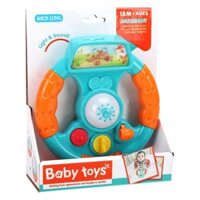 Đồ chơi vô lăng lái xe có nhạc đèn LH16880844 C407 (Xanh dương)