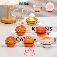 Đồ Chơi Vô Tri Gõ Mõ Tịnh Tâm Dễ Thương Xả Stress, Gõ Mõ Giải Nghiệp Hình Thú Cưng, Mèo Thần Tài Trang Bàn Làm Việc