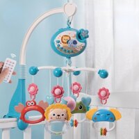 Đồ Chơi Vòng Quay Ngựa Gỗ Điều Khiển Từ Xa Có Chuông Di Động Cho Bé Sơ Sinh 0-12 Tháng Tuổi