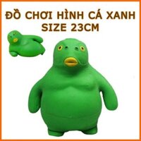 Đồ Chơi Xả Stress Hình Cá Xanh Nắn, Bóp, Đàn Hồi Size Lớn 23Cm