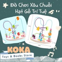 Đồ Chơi Xâu Chuỗi Hạt Gỗ Trí Tuệ - Size lớn