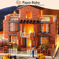 Đồ Chơi Xây Nhà Gạch Mini, Thợ Xây Tí Hon, Xây nhà bằng gạch mini, quà tặng sinh nhật cho bé nhà đồ chơi