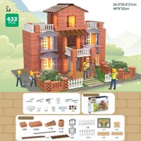 Đồ Chơi Xây Nhà Gạch Mini, Thợ Xây Tí Hon, Xây nhà bằng gạch mini, Đồ chơi giáo dục trí tuệ dành cho bé