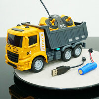 Đồ chơi xe ben công trình điều khiển từ xa Tinyzone xe điều khiển nhiều chức năng dùng pin sạc