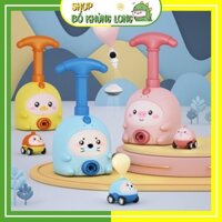 Đồ Chơi Xe Bơm Bong Bóng Hình Thú Bơm Bóng Đua Xe Ô Tô Bóng Bay Phi Hành Gia Đồ Chơi Cho Bé Trai - BỐ KHỦNG LONG
